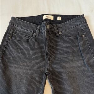 Miss Me Charcoal Patterned Skinny Jeans